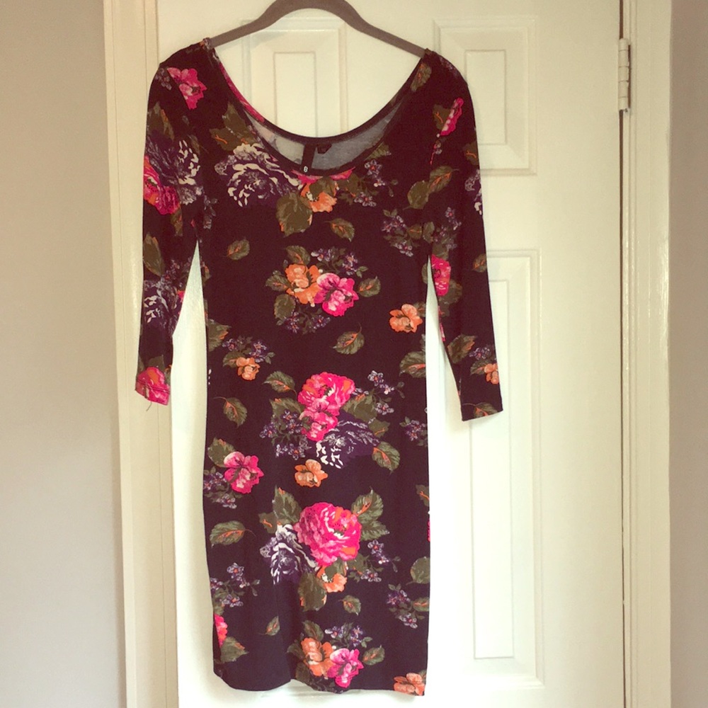 Floral knee length dress